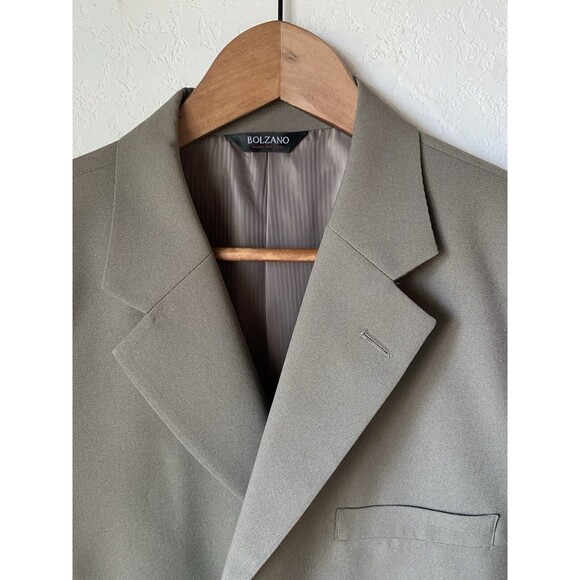 Bolzano Uomo Collezione 42S Club Blazer 24”S 46”W Taupe Superior 100 4Button EUC - Picture 3 of 9